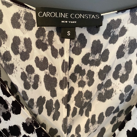 Caroline Constas leopard stretch-silk dress - Picture 4 of 6